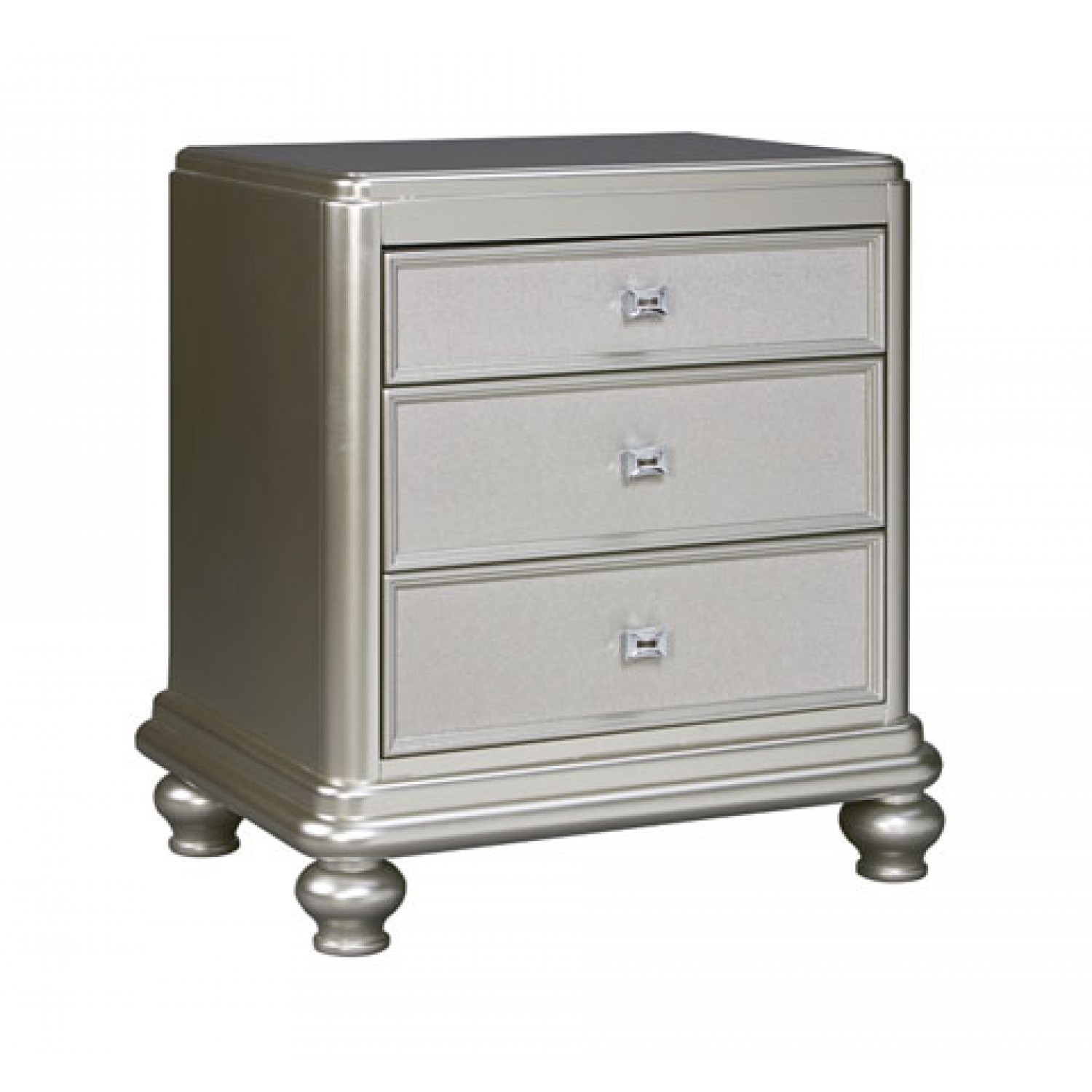 ТУМБА ПРИКРОВАТНАЯ CORALAYNE B650-93 SILVER