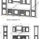 Кухонный пенал остеклённый Берта 750