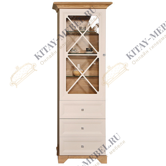 Шкаф с витриной «Сканди» П515.04
