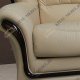 Угловой раскладной диван Бакарди с французским механизмом трансформации, четырёхместный, обивка кожа
