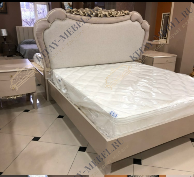 Кровать 200х200 Бетти (беж)