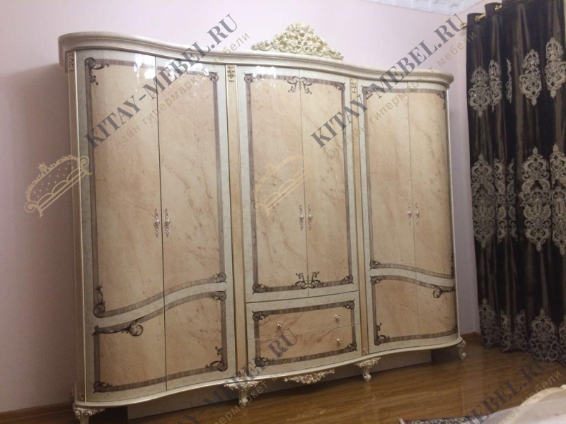ШКАФ 6- ТИ ДВ. НОВЕЛЛА 873 БЕЖ