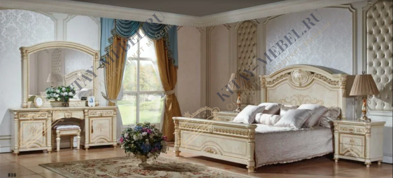 Кровать двуспальная 180х200 Атанасия (беж)
