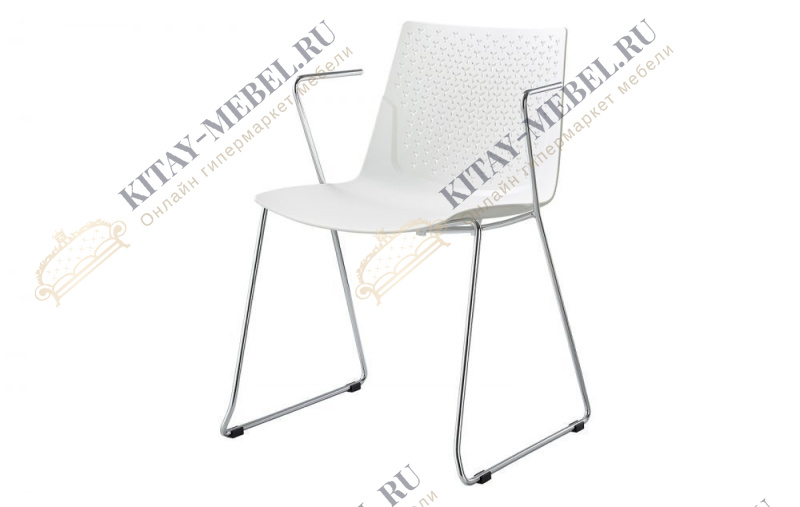 Пластиковый обеденный стул FX-05F белый