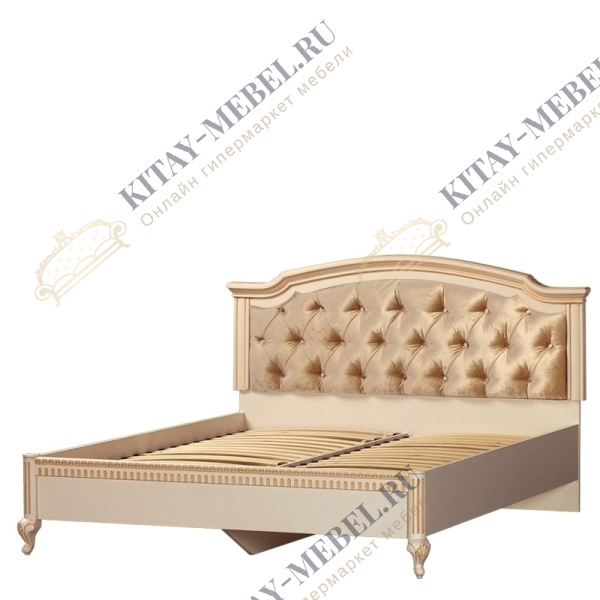 Кровать 160х200 487 Марлен (кремовый белый)