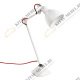 765916 (MТ1201802-1А) Настольная лампа  LOFT 1х40W E14 БЕЛЫЙ (в комплекте)