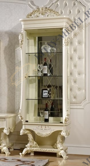 Роял Витрина 1 дв. правая (слоновая кость, золото)