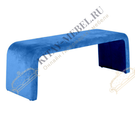 Скамья J-G-901 MK-6931-BU велюр мебельный 136х44х46 см Синий
