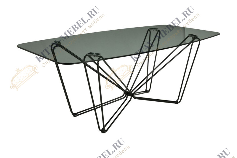 Стол F-1176 MK-6944-GL стеклянный нераскладной 90х200х76 см Прозрачный
