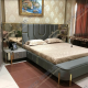 Кровать двуспальная 180х200 Лакшери (серый)