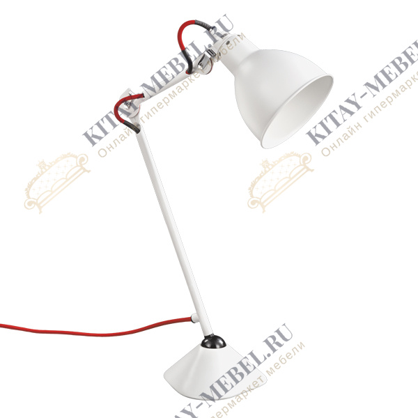 765916 (MТ1201802-1А) Настольная лампа  LOFT 1х40W E14 БЕЛЫЙ (в комплекте)