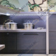 Кухня Сакура, прямая, акриловые фасады, МДФ, размер 3000 мм, столешница в комплекте
