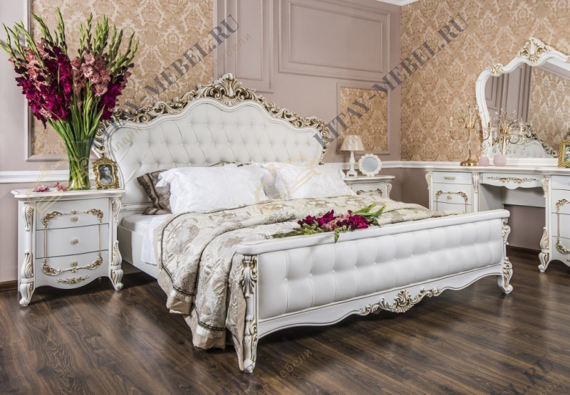 Кровать Анна Мария 180*200 (белый матовый)