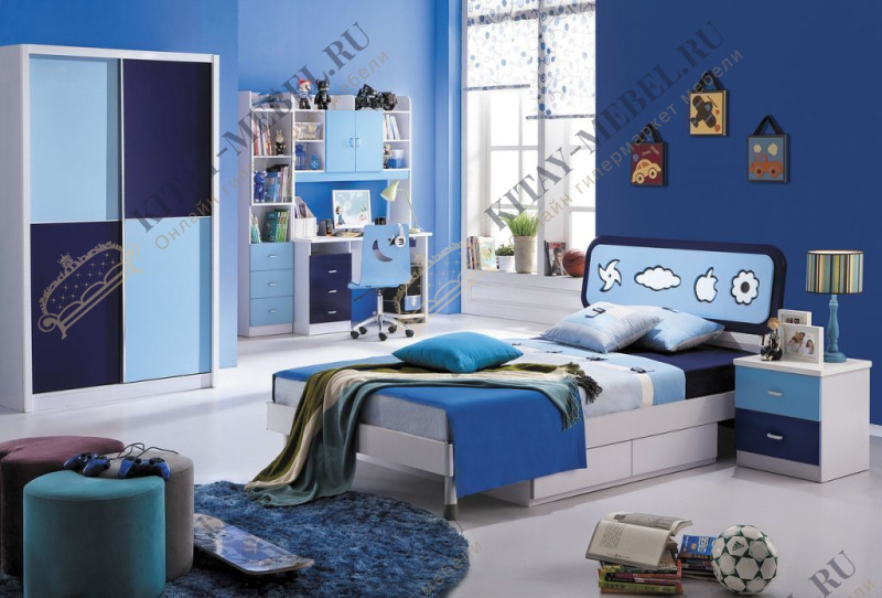 Спальня Bambino MK-4622-BL, набор для детской комнаты, унисекс