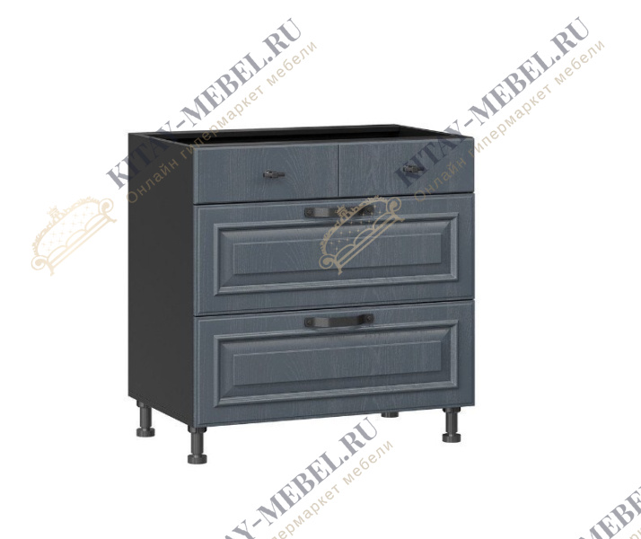 Тумба кухонная 800 с 3-мя ящиками ЛЮКС (5) Марина 273.200.000.122
