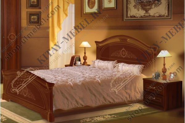 Кровать 160х200 2671 Лючия (орех)