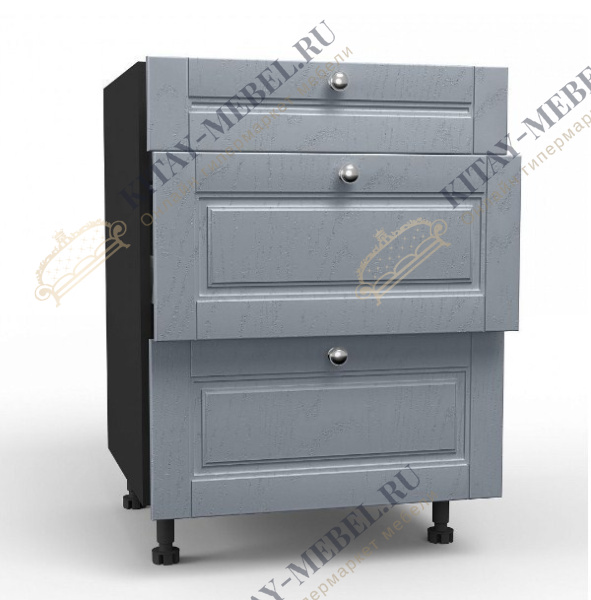 Тумба кухонная 600 с 3 ящиками ЛЮКС (5) Мокка 274.190.000.137