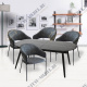 Стол Marble овальный раздвижной 160/200 х 90х 78см, чёрный мрамор