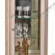 Шкаф с витриной «Альба 8» П485.08 (слоновая кость с с золочением)