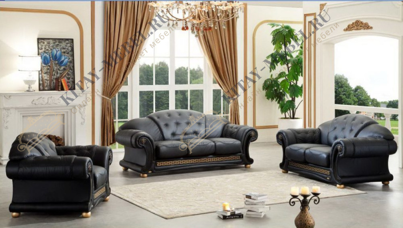 Набор мягкой мебели Versace черный