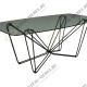 Стол F-1176 MK-6944-GL стеклянный нераскладной 90х200х76 см Прозрачный