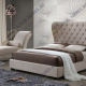 Мягкая двуспальная кровать INFI2971, 160х200, с ящиком для белья, каретная стяжка