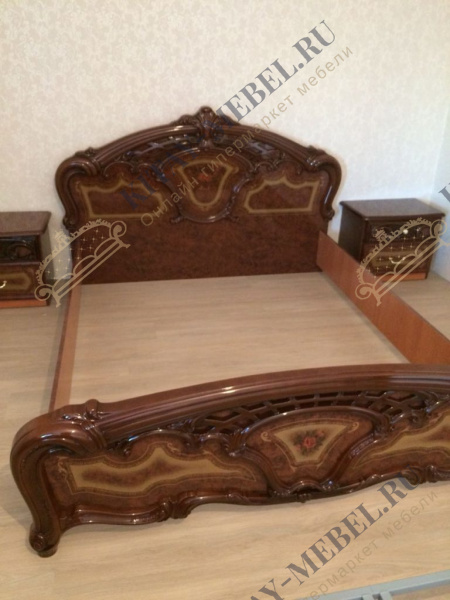 Кровать 160х200 Роза (орех)