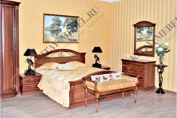 Кровать 2783 160х200 Мальта (орех)