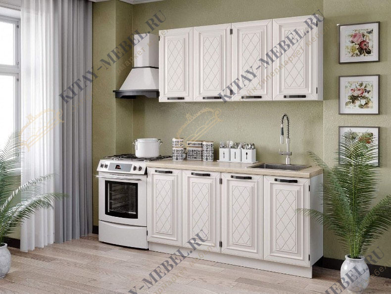 Кухня Марина  Набор 2200 (алебастр, белый)
