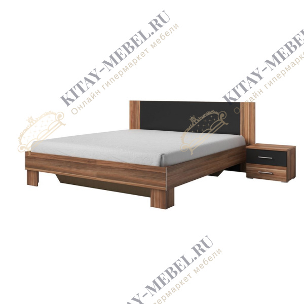 Кровать 1.8+2 тумбочки тип 52 Vera (орех красный)