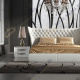 Кровать двуспальная FRANCO MIAMI 1104,160х200, цвет белый, кожа, массив