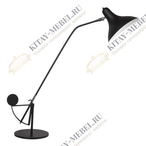 764907  (MТ14003041-1А)  Настольная лампа MANTI 1х40W  E14 Black (в комплекте)