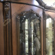 Роял витрина 3х дверная (орех)