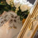 Шкаф с витриной «Алези 5 Люкс» П350.05л (слоновая кость с золочением)