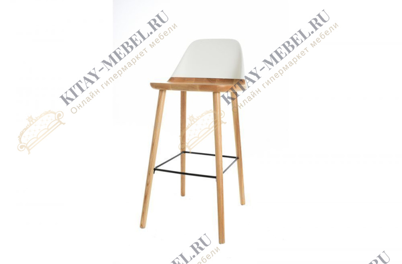 Стул барный BS-S123A белый/дерево