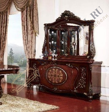 Комод с зеркалом Ле Роз (орех)