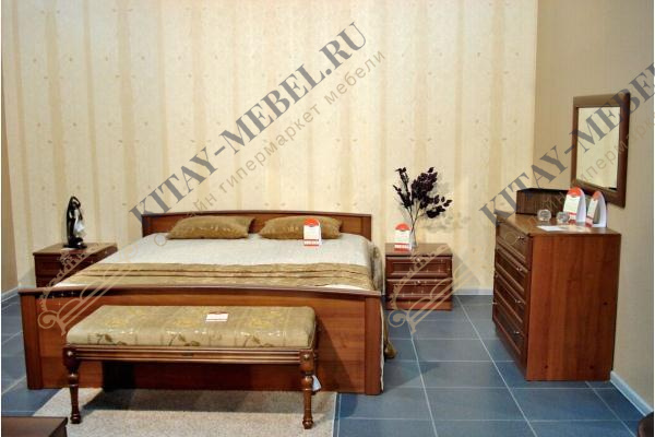 Кровать полутороспальная Гармония 2600, 120х200 см, ЛДСП, МДФ