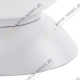 813916*** (MT5092-1W)  Настольная лампа GLOBO 1х40W  E14 mute white/white (в комплекте)