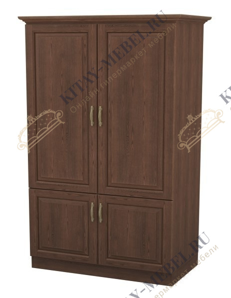 Шкаф 2-дверный Эдем, комбинированный с ЛДСП (бук)