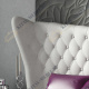 Кровать двуспальная FRANCO MIAMI 1104,160х200, цвет белый, кожа, массив