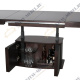 Стол трансформер BATUR 308SJ (125-165-205x80x57.5-76.5) темный венге