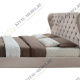 Кровать двуспальная INFI2971, 160х200, цвет бежевый, мягкая спинка, капитоне