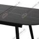 Стол Marble овальный раздвижной 160/200 х 90х 78см, чёрный мрамор
