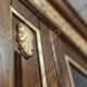 Шкаф с витриной «Милана 5» П265.05 (черешня с золочением)