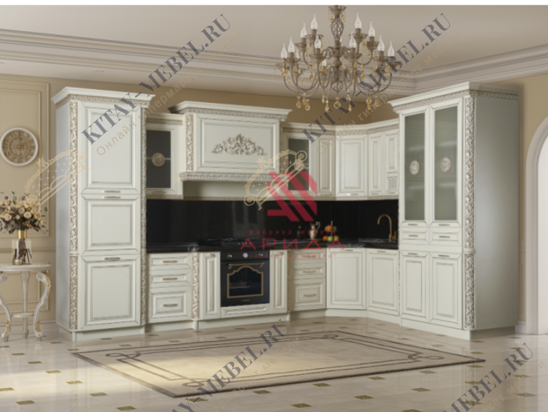 Кухонный гарнитур Эмилия угловая 3,09*1,50