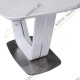 Керамический стол обеденный трансформер Oasis 160-210 (белый сатин/серый)