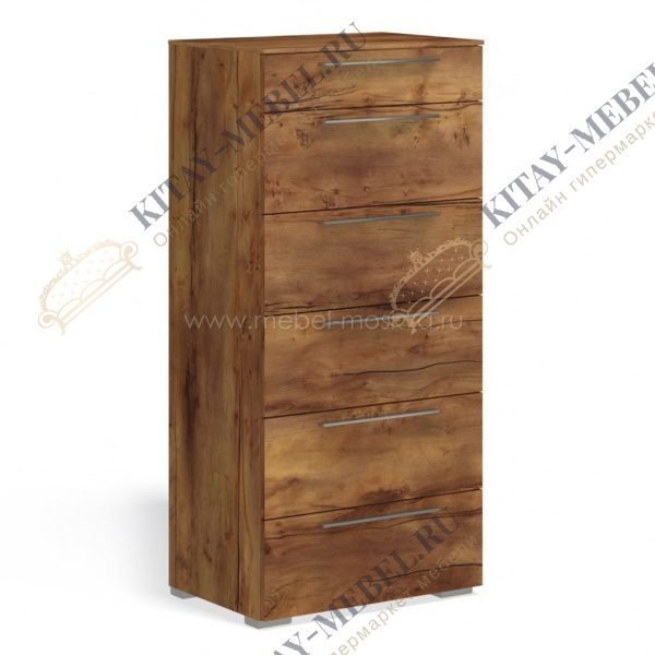 Высокий комод Соло 6 ящиков (таксония) 393.34-T