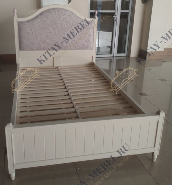 Кровать детская полутороспальная Florence MK-5086-AW, 120×200 см , молочный+итал. орех