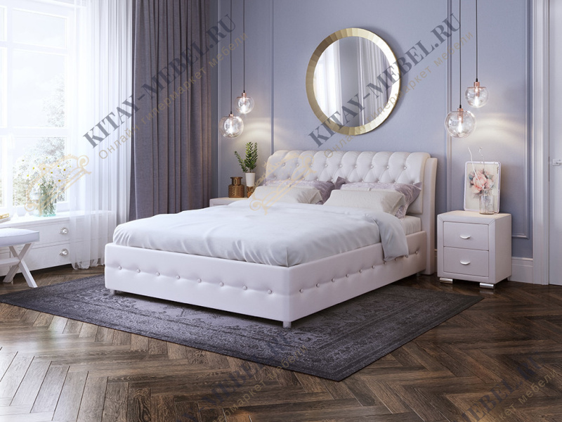 Кровать Veda 4 — 80х200 см (Экокожа Белый)